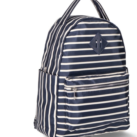 No Boundaries Navy Stripe Dome Backpack - Picture 5 of 8